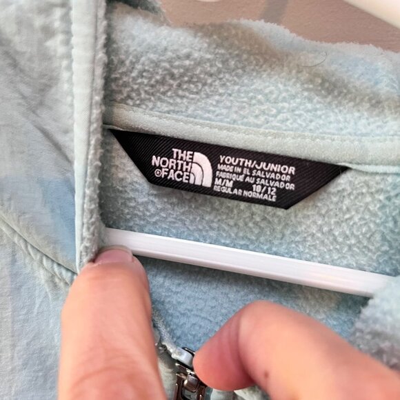 The North Face Girls Full Zip Hooded Fleece Sweater- Size M (10/12) - Picture 2 of 4